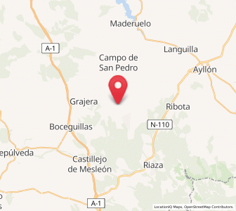 Map of Sequera de Fresno, Castille and León