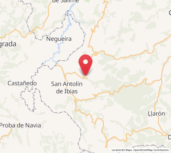 Map of Seroiro, Asturias