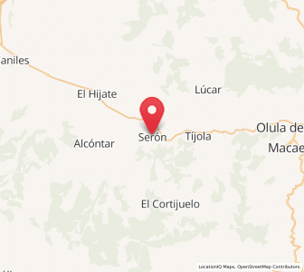 Map of Serón, Andalusia