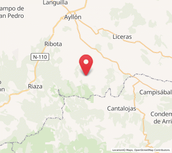 Map of Serracín, Castille and León