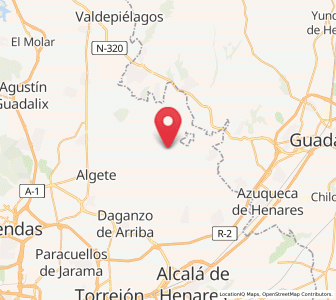 Map of Serracines, Madrid