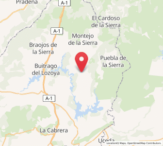 Map of Serrada de la Fuente, Madrid