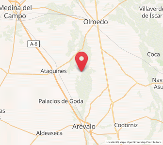 Map of Serranos de Nijar, Castille and León