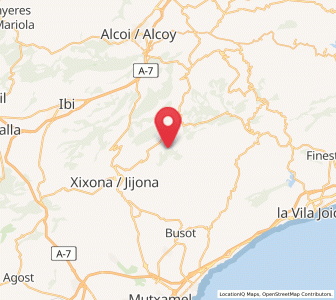 Map of Serratella, Valencia