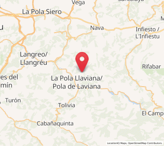 Map of Sertera, Asturias