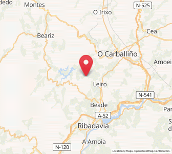 Map of Sesantes, Galicia
