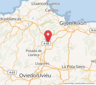 Map of Sesiello, Asturias