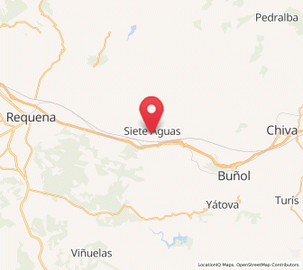 Map of Siete Aguas, Valencia