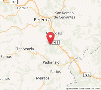 Map of Sinllán, Galicia