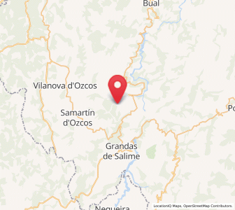 Map of Solana, Asturias