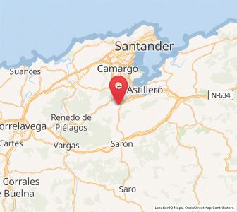 Map of Solía, Cantabria
