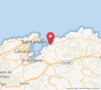 Map of Somo, Cantabria