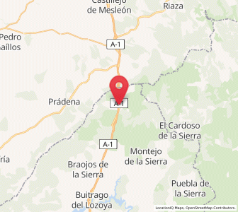 Map of Somosierra, Madrid