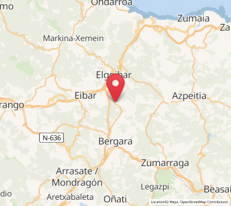 Map of Soraluze / Placencia de las Armas, Basque Country