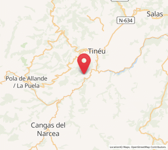 Map of Sorriba, Asturias