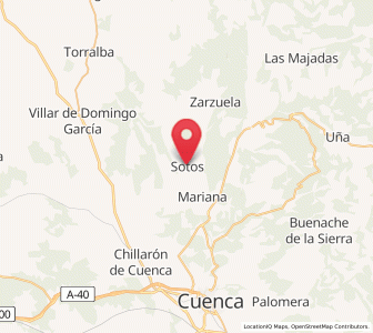 Map of Sotos, Castille-La Mancha