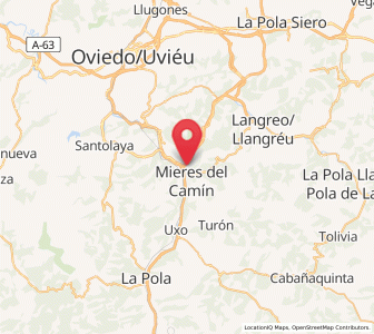 Map of Sueros, Asturias