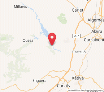 Map of Sumacàrcer, Valencia