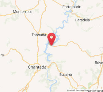 Map of Susavila, Galicia