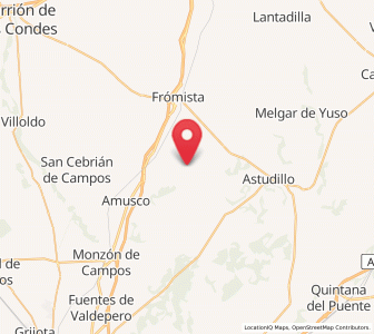 Map of Támara, Castille and León