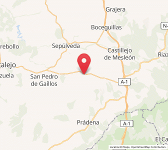 Map of Tanarro, Castille and León