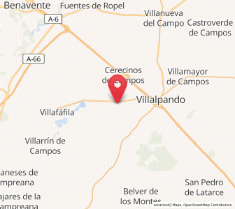 Map of Tapioles, Castille and León