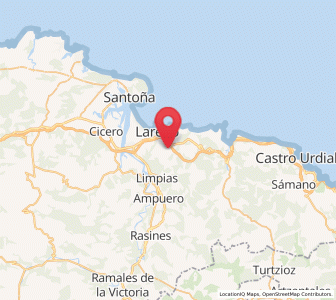 Map of Tarrueza, Cantabria