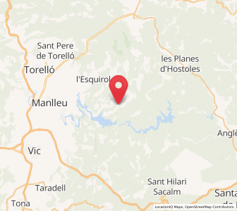 Map of Tavertet, Catalonia