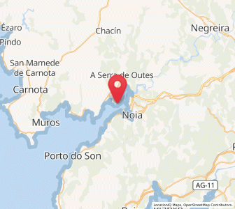 Map of Tavilo, Galicia