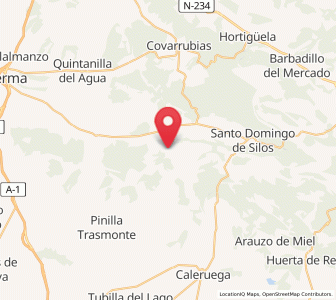 Map of Tejada, Castille and León