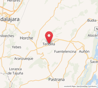 Map of Tendilla, Castille-La Mancha