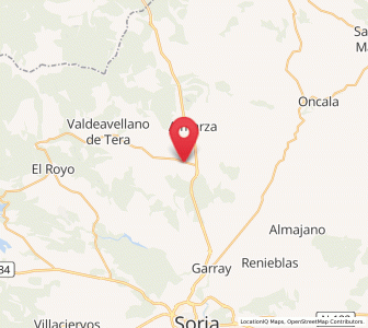 Map of Tera, Castille and León