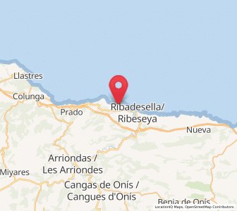 Map of Tereñes, Asturias