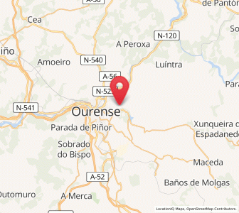 Map of Tibianes, Galicia