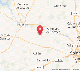 Map of Tirados de la Vega, Castille and León