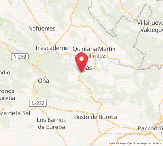 Map of Tobera, Castille and León