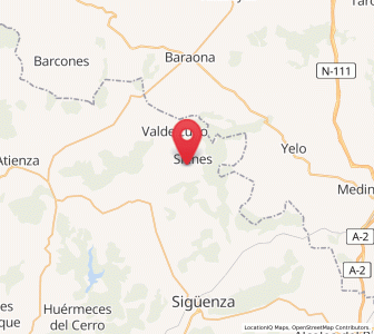 Map of Tobes, Castille-La Mancha