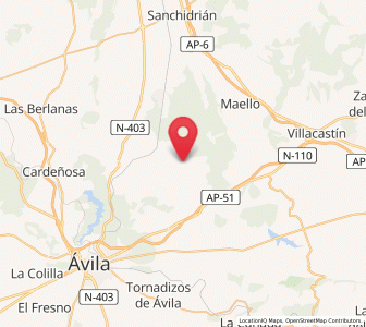 Map of Tolbaños, Castille and León