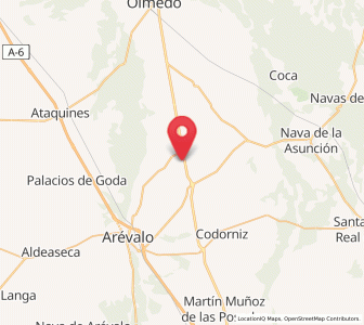 Map of Tolocirio, Castille and León