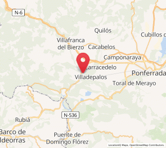 Map of Toral de los Vados, Castille and León
