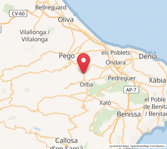 Map of Tormos, Valencia