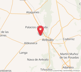 Map of Tornadizos de Arévalo, Castille and León