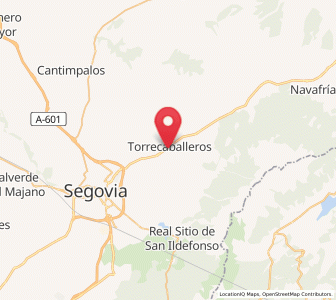 Map of Torrecaballeros, Castille and León