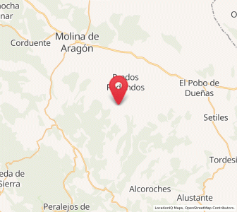 Map of Torrecuadrada de Molina, Castille-La Mancha