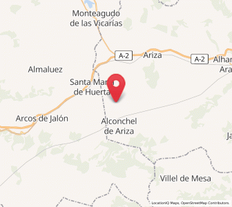 Map of Torrehermosa, Aragon