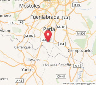 Map of Torrejón de Velasco, Madrid