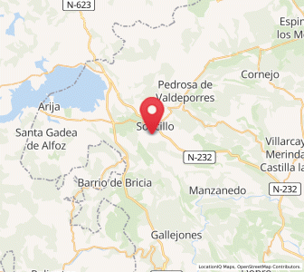Map of Torres de Abajo, Castille and León