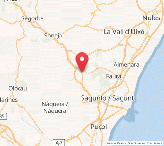 Map of Torres-Torres, Valencia