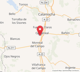 Map of Torrijo del Campo, Aragon