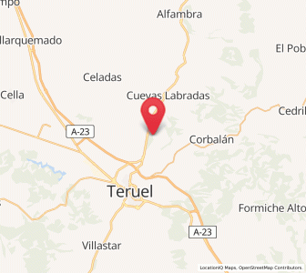 Map of Tortajada, Aragon